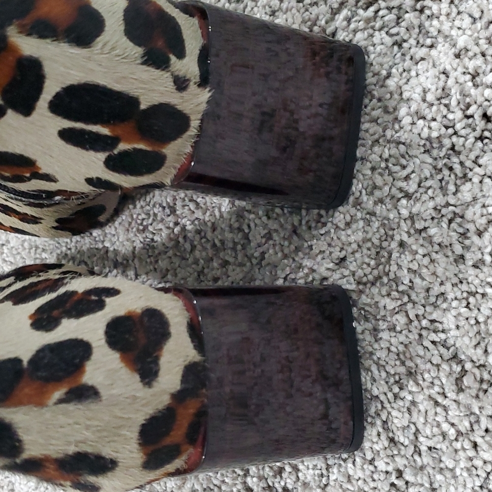 Jonak Leopard Print Low Boots - image 5